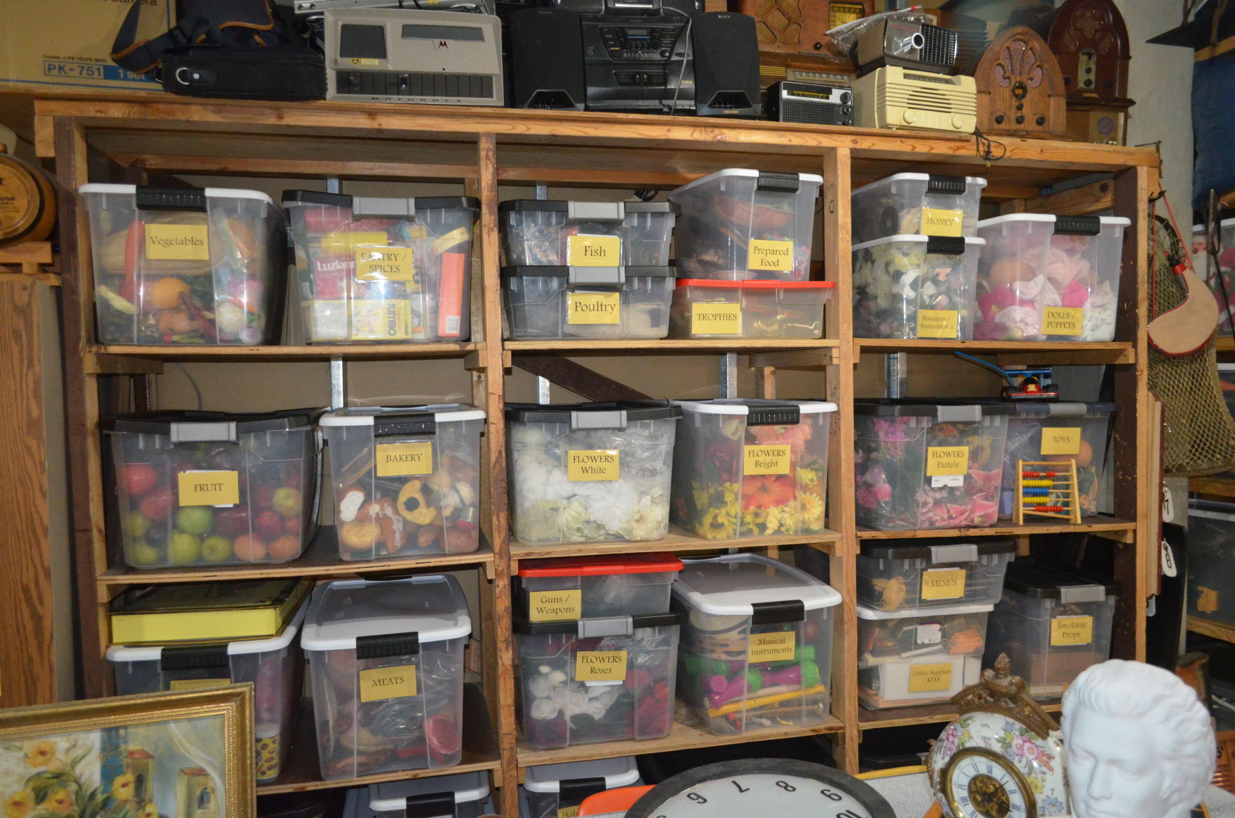 Racine Theater Guild prop room